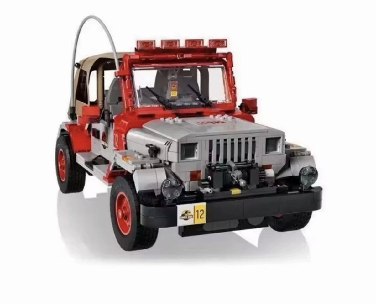 Jurassic Park: Jeep Wrangler (77984) 1924PCS Building Blocks w/ 1 Figure