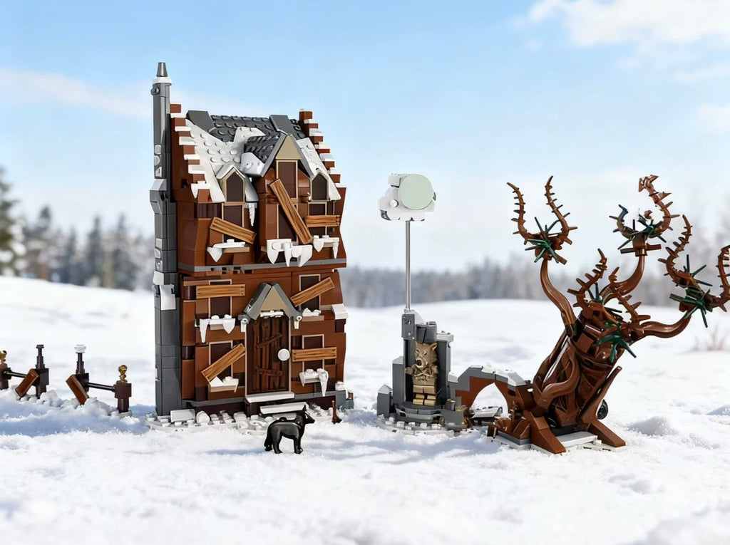 Shrieking Shack and Tree scene building block set from Harry Potter