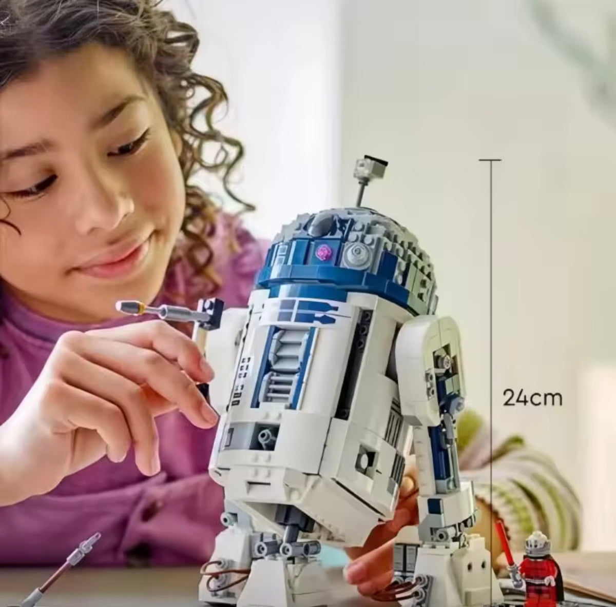 Star Wars R2-D2 Building Block Set Assembly Kit 1050Pcs w 1 Figure