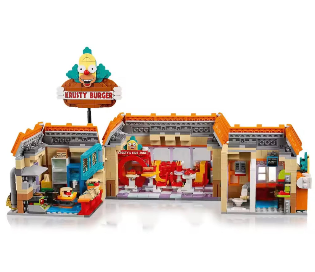 Simpsons Krusty Burger building block set 1635Pcs with Figures