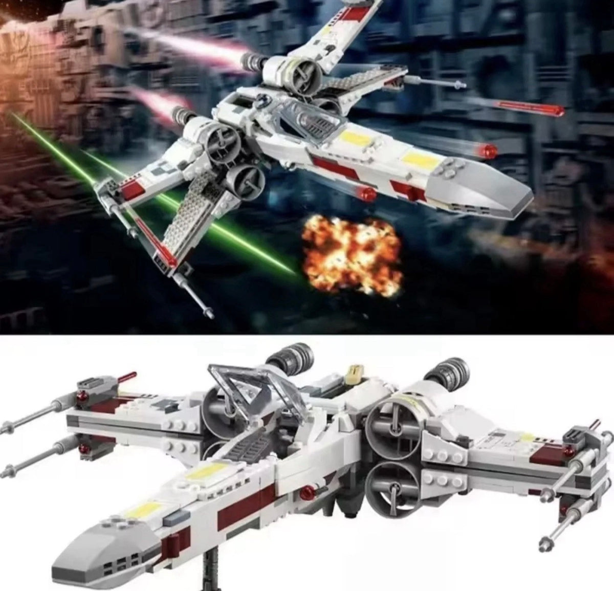 Star Wars X-Wing Building Block Set With Figures 490pcs