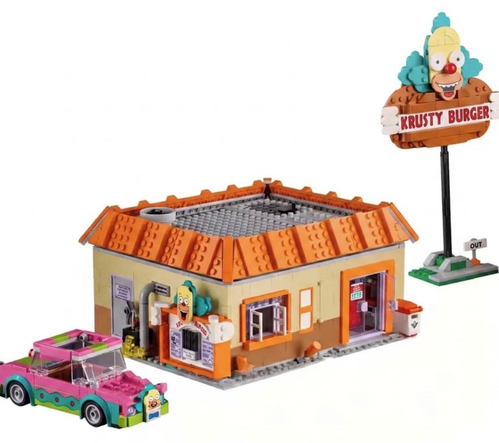 Simpsons Krusty Burger building block set 1635Pcs with Figures