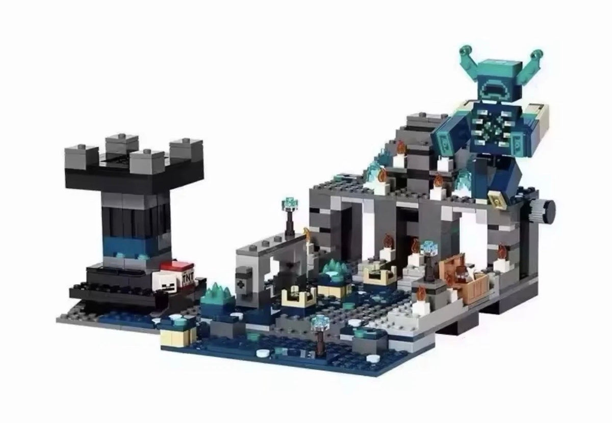 Minecraft The Deep Dark Battle Building Block Set 584pcs With 3 Figures