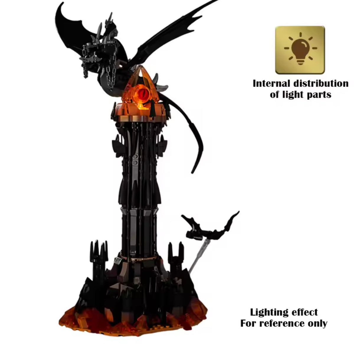 Lord of the Rings MOC building block set with figures